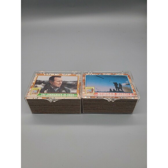 Topps 1991 Desert Storm Trading Cards SET 1 to 186 Both Series Set w/Photo Cards - Picture 1 of 12
